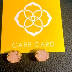 Kendra Scott iridescent druzy stone earrings